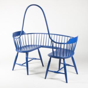 artful blue gossip bench